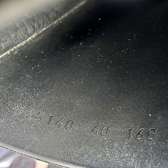 Gucci Logo Slides Rubber Sandals Slip On Black Italy Womens Size 40 US 10 - Picture 10 of 14